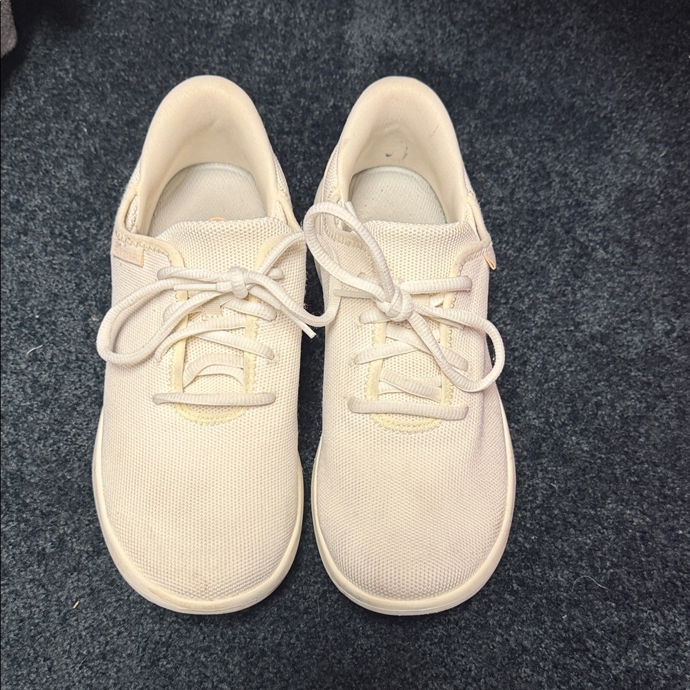 Women's Cream Athletic Shoes